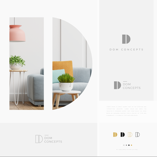 3 Letter Minimalistic interconnected Logo with Clean Lines Design by Vaart™