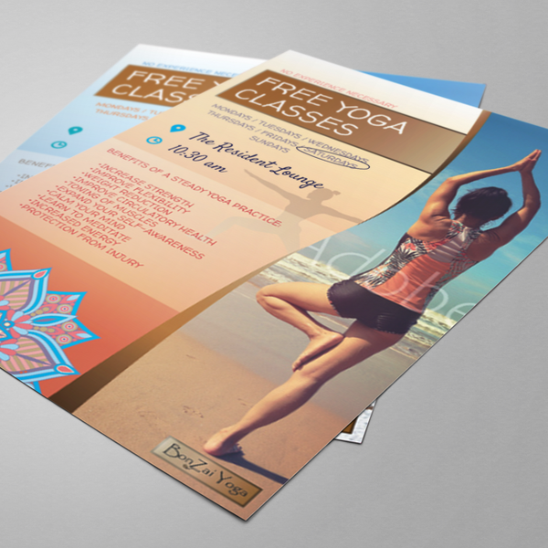 Flyers for Yoga Classes