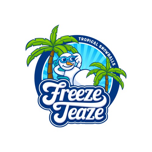 "Freeze Teaze Tropical Snowballs" Design by dannyoval