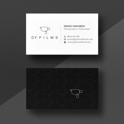 Business card for video production company Design by Galaxiya