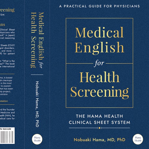 "Sophisticated cover for an English-language medical textbook  on Japanese preventive medicine — Clin" winning Brochure