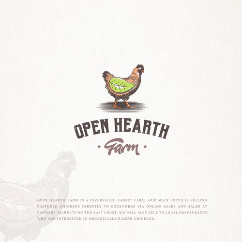 Open Hearth Farm needs a strong, new logo Réalisé par KisaDesign