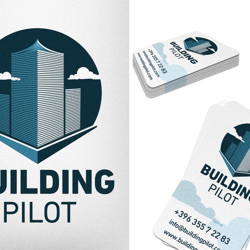 logo and business card for  Building Pilot Design by marko mijatov