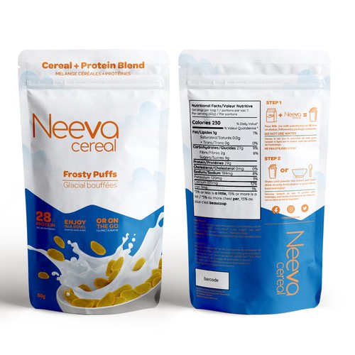 SIMPLE Yet FUN Pouch Design for On-The-Go CEREAL Design von CUPEDIUM