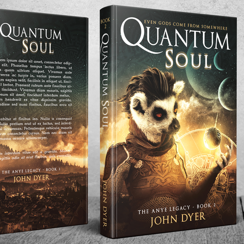 Quantum Soul - A science fiction novel Diseño de twinartdesign
