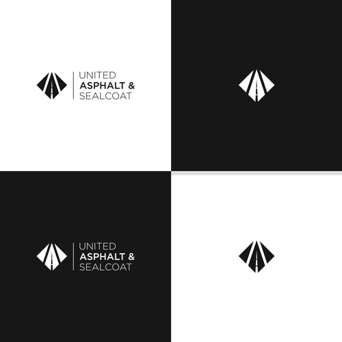 Abstract construction style logo for asphalt sealcoating business Design by AMERA™
