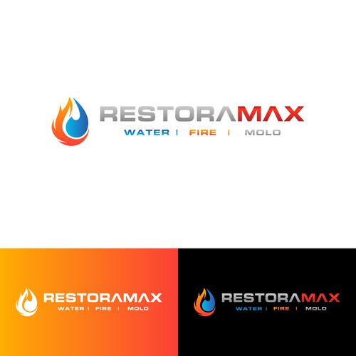 Restoration Company Branding. Design by Hajara Begum