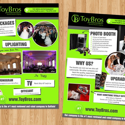 Wedding DJ/Photo Booth Flyer (Hand out at Bridal Shows every photo