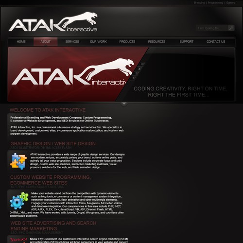 Interactive Services Agency Web Redesign - Award Winner Wanted Design by der-lukas