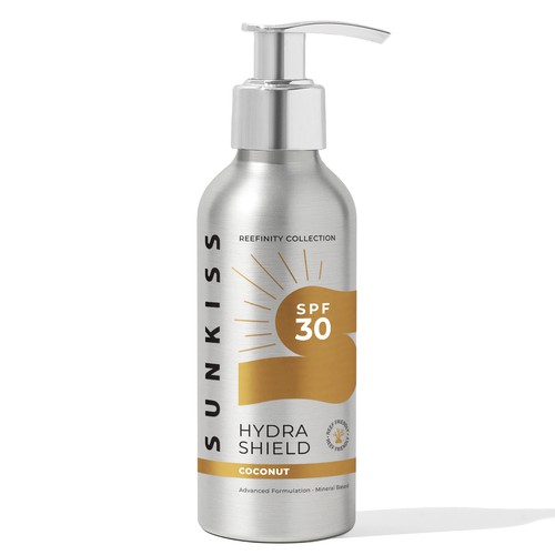 Luxury Sunscreen Label Design by emmafoo