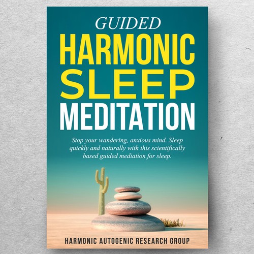 Design an abstract dark on dark sleep meditation book cover Design by ryanurz