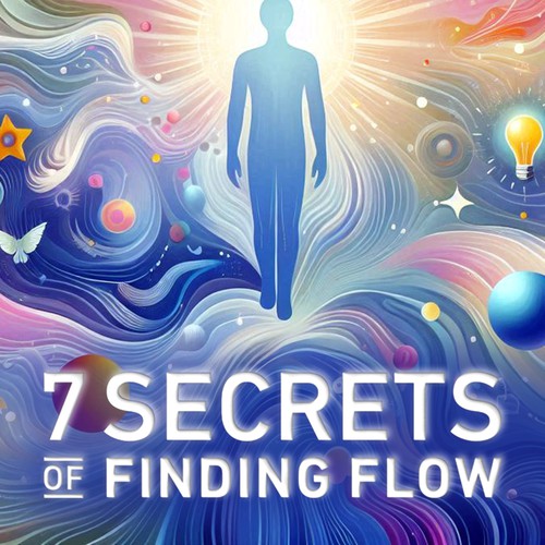 Design A Clever And Catchy "7 Secrets Of Finding Flow" Book Cover Design by Marco Diputra