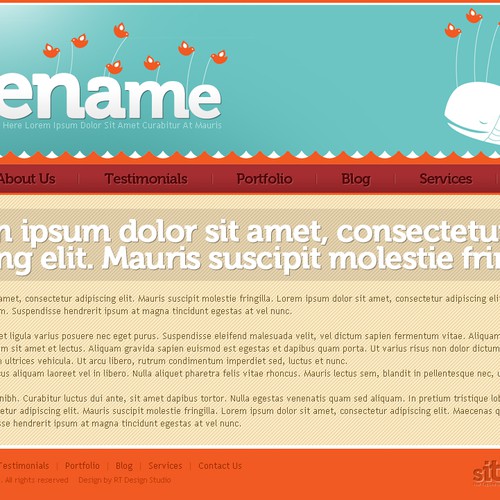 1-3 Page Website Template Design von RTDS