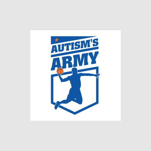 Basketball Logo for Team 'Autism's Army' - Your Winning Logo Featured on Major Sports Network Design by deetran99