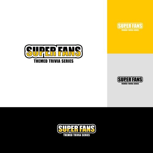 SUPER FANS Theme Trivia Series Logo Design by keoart