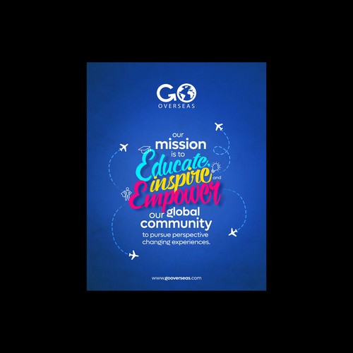 Poster Design for Travel Company Mission Statement Design by CreDesign