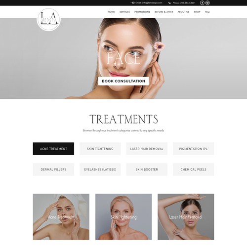 Website design for elegant medical spa Design por OMGuys™