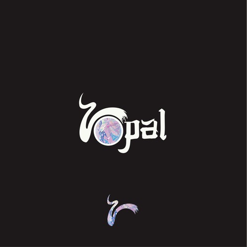 Abstract opal gemstone logo design for a blockchain-media creative company! Design von Kausab Strakin