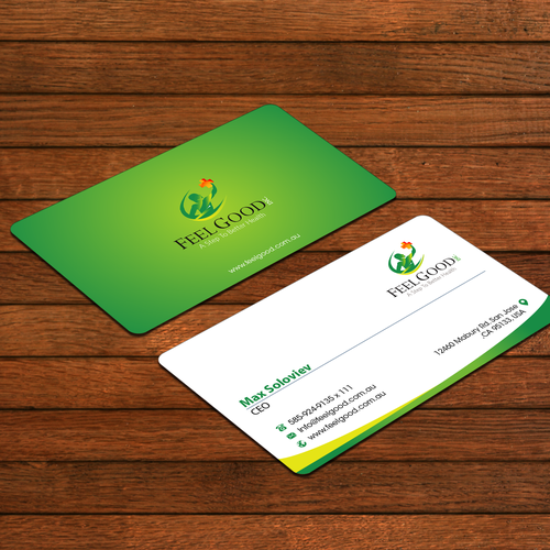 A Step To Better Health - Business card for the medical industry Design by FK_Designs
