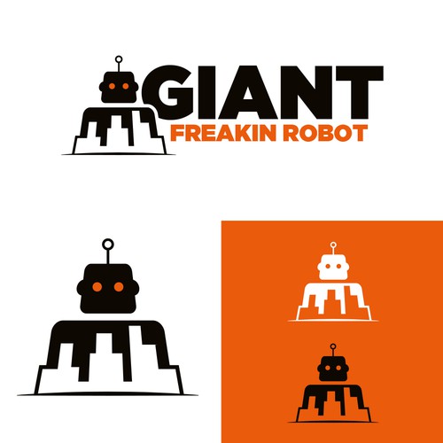 Minimalist, Classy Giant Robot Logo Wanted-ontwerp door TJCD