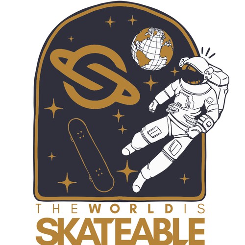 The World is Skateable ... and we need an awesome tee design Design réalisé par lilianiartha