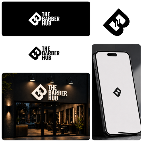 "The Barber Hub" winning Logo design