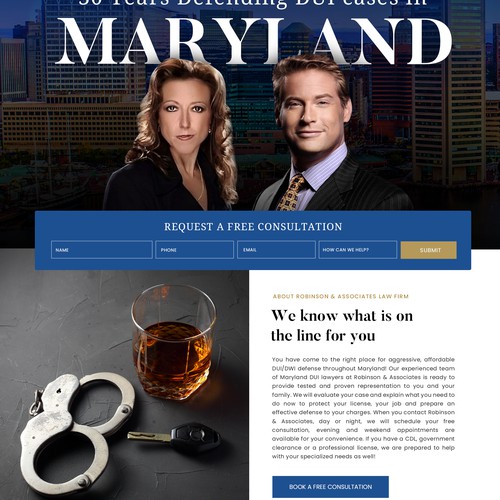 DUI Lawyer Landing Page Design by LarnDesigns