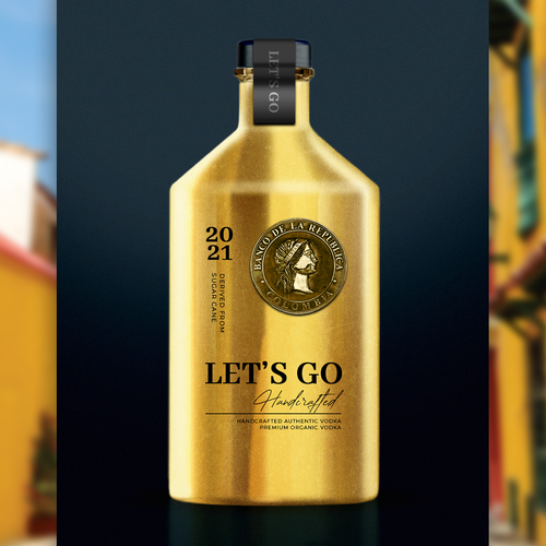 LET'S GO Organic Vodka Design by Sikman Design