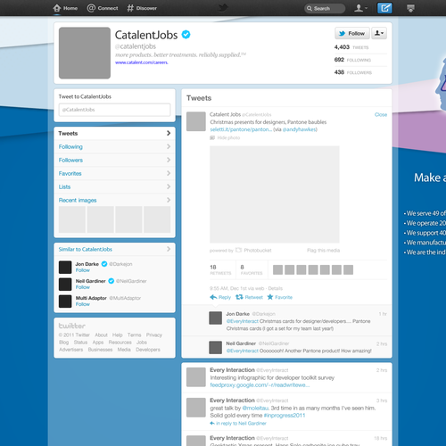 Twitter Background for F1000 global pharma company Design por SRSgraphicdesign