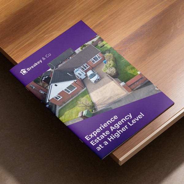 Design by Oreas titled "Breakey & Co – Luxury Property Bi-Fold Brochure"