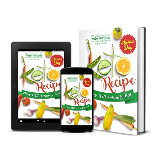Design Healthy Ketogenic Recipe Book Cover Design by arté digital graphics