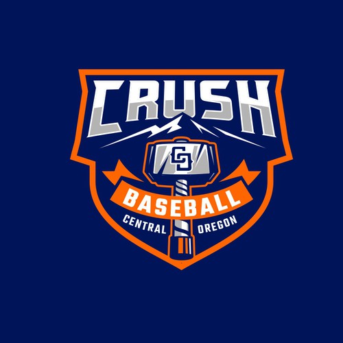 Central Oregon Crush Baseball Diseño de brint'X