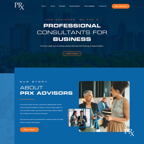 High-End Consulting Website Design Design by Webwooter™