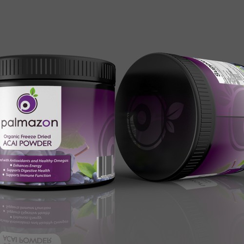 Creating a Product Label for Palmazon your Organic Acai Powder