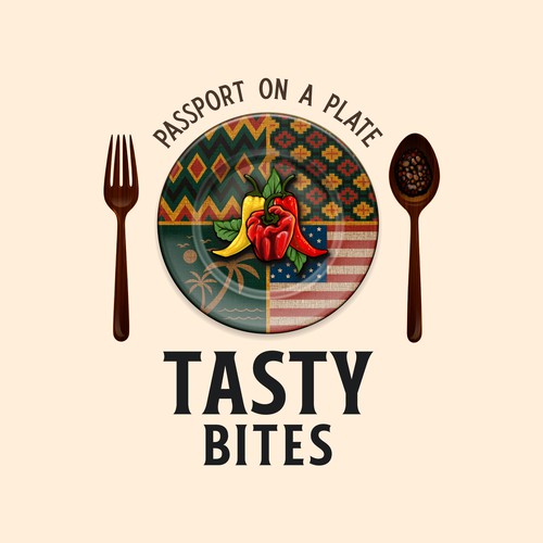 Design a Bold, Soulful Logo for Tasty Bites – Caribbean Meets Southern Comfort Design by HUSN ®️