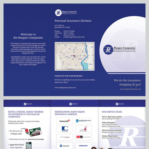 Reagan Companies - new tri-fold brochure design Design by TokageCreative
