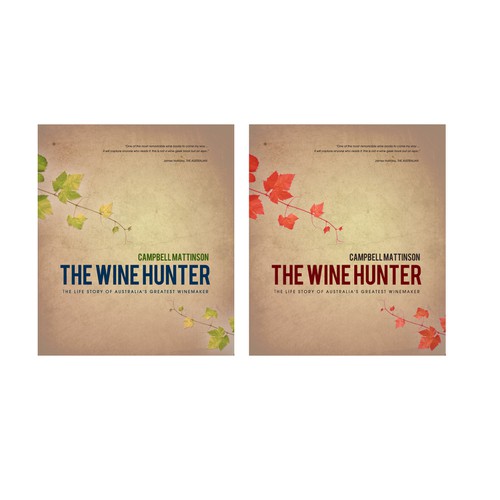 Book Cover -- The Wine Hunter Ontwerp door TristanV