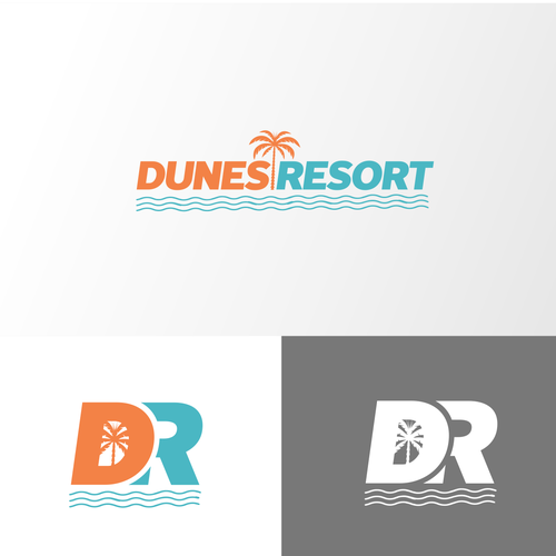 DUNESRESORT Basketball court logo. Design by AppleGraphics