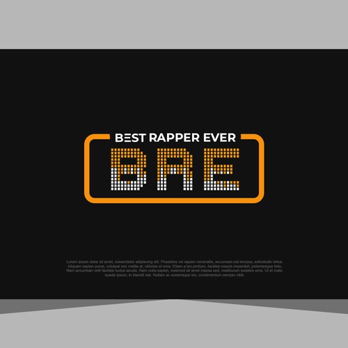 Dope logo for a media publication: Best Rapper Ever - Dissecting rap lyrics using analytics & data Design by The Seño