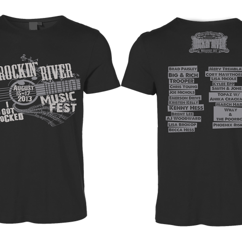 Vintage T-Shirt Design for Country Music Festival | T-shirt contest