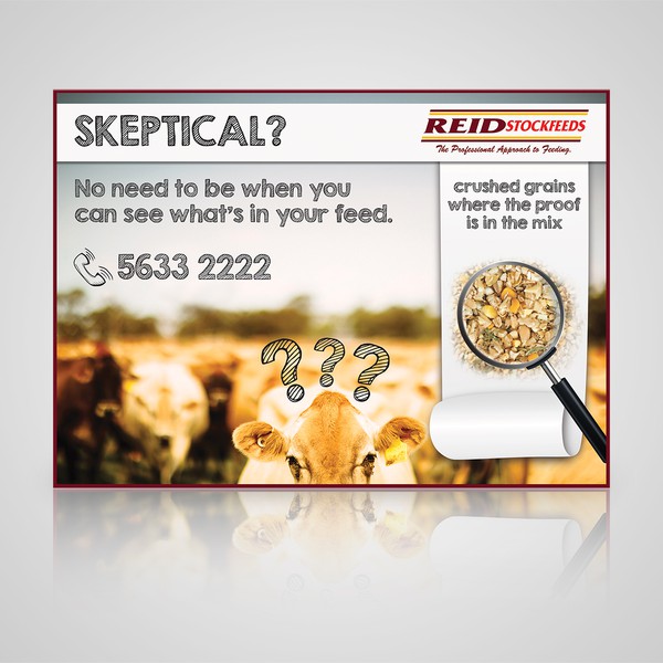 Postcard design for Reid Stockfeeds