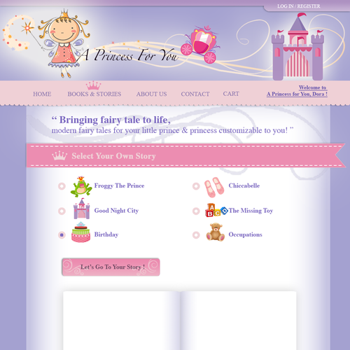 Customizable fairy tales website Design von G.D