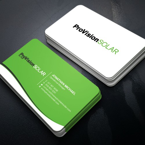 Solar Business Cards Design réalisé par Xclusive16