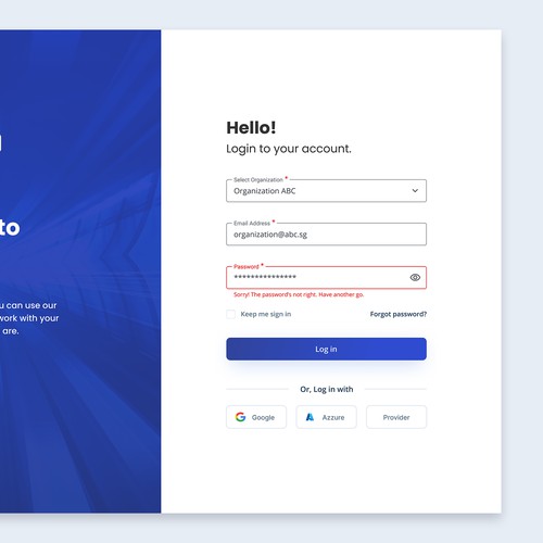 Design a login page for our document management system - EBA DMS Design by Ananthu B