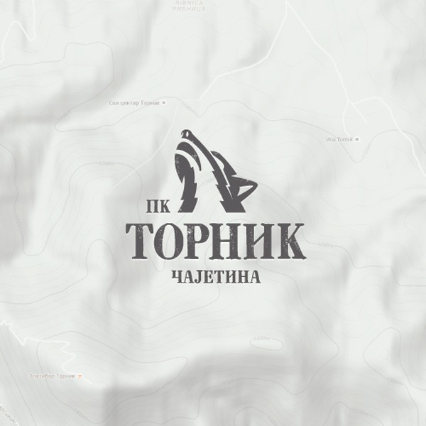 Bold outdoor logo with wild spirit