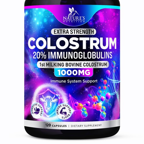 Powerful, Colostrum Design Needed for Nature's Nutrition Design by FreshApple@Michelle