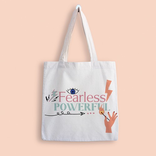 Typographic illustration to inspire and empower women Design by Little Whale