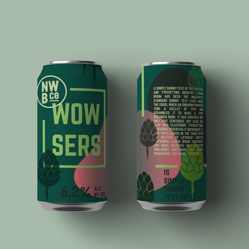 Hop Forward beer label Design by PolinaM