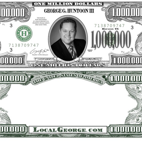 Million dollar bill, Illustration or graphics contest