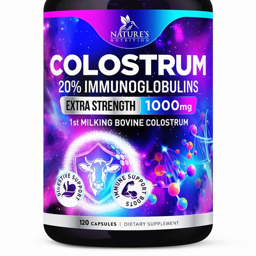 Powerful, Colostrum Design Needed for Nature's Nutrition Design by FreshApple@Michelle